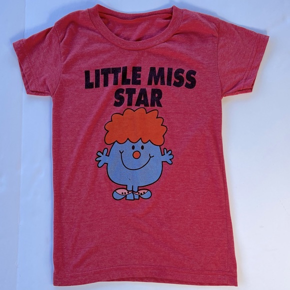 XS “LITTLE MISS STAR” T-SHIRT RED - Picture 1 of 5